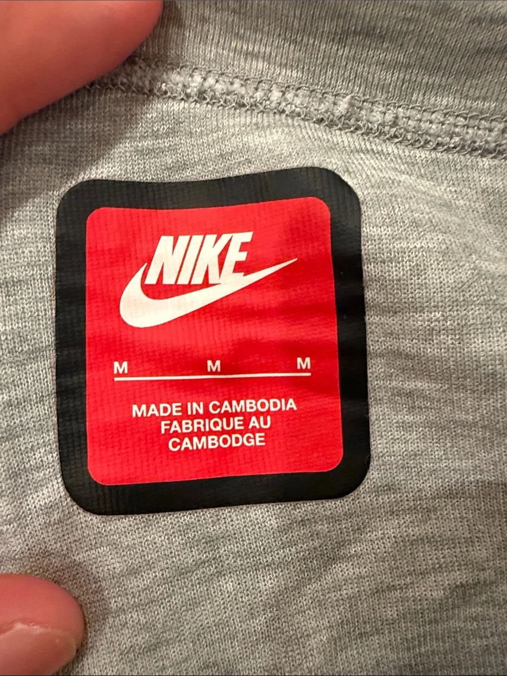 Nike Light Gray Kids Joggers with Black Drawstring